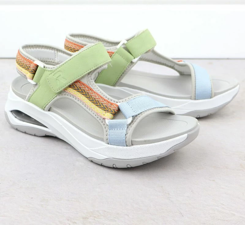 Sandali ženski, Rieker, večbarvni