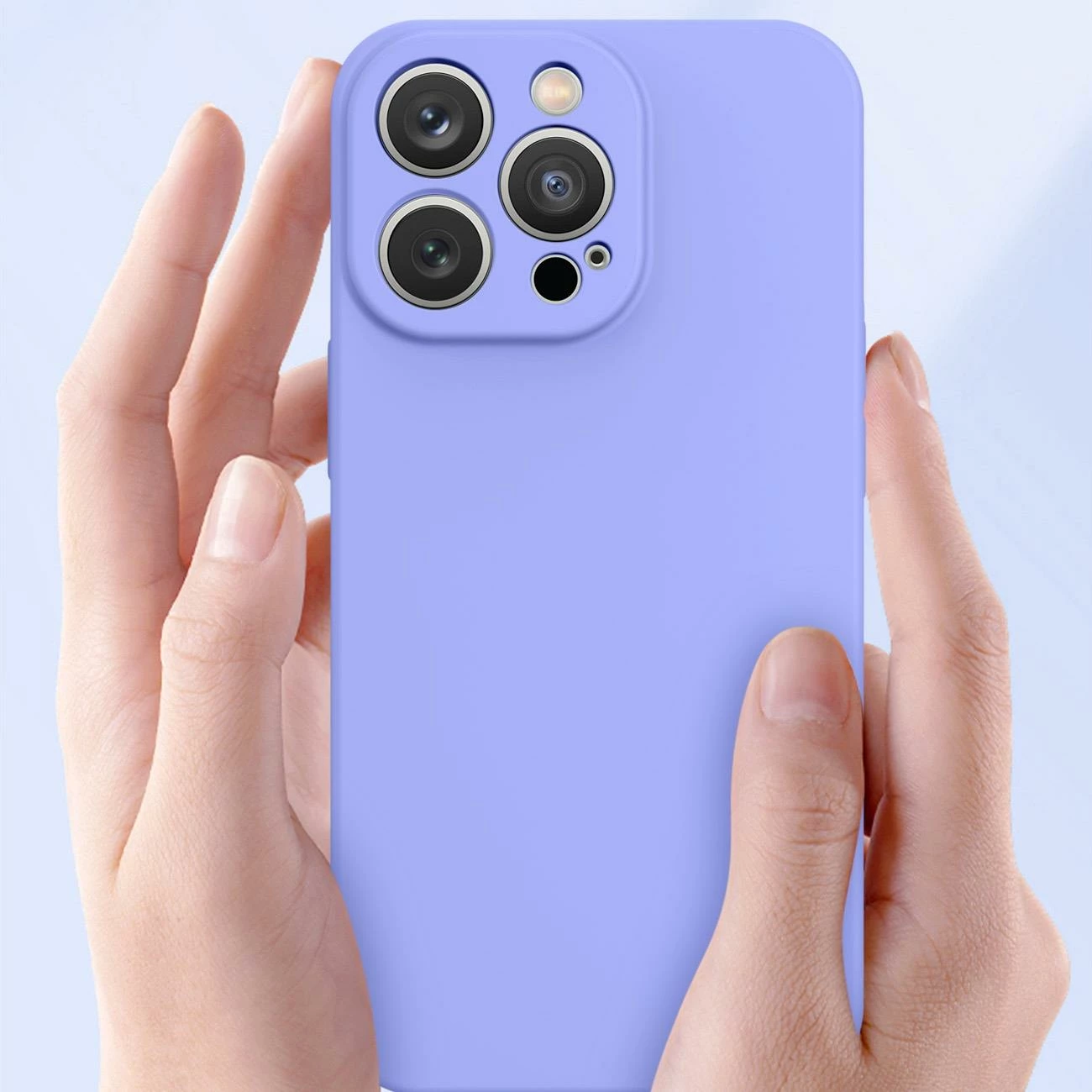 Silikonska zaščita Hurtel za iPhone 14 Plus, fuchsia