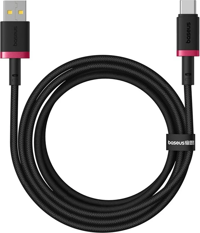 Kabel za hitro polnjenje USB Type A na Type C Baseus Dura, 60 W, 2 m, črn