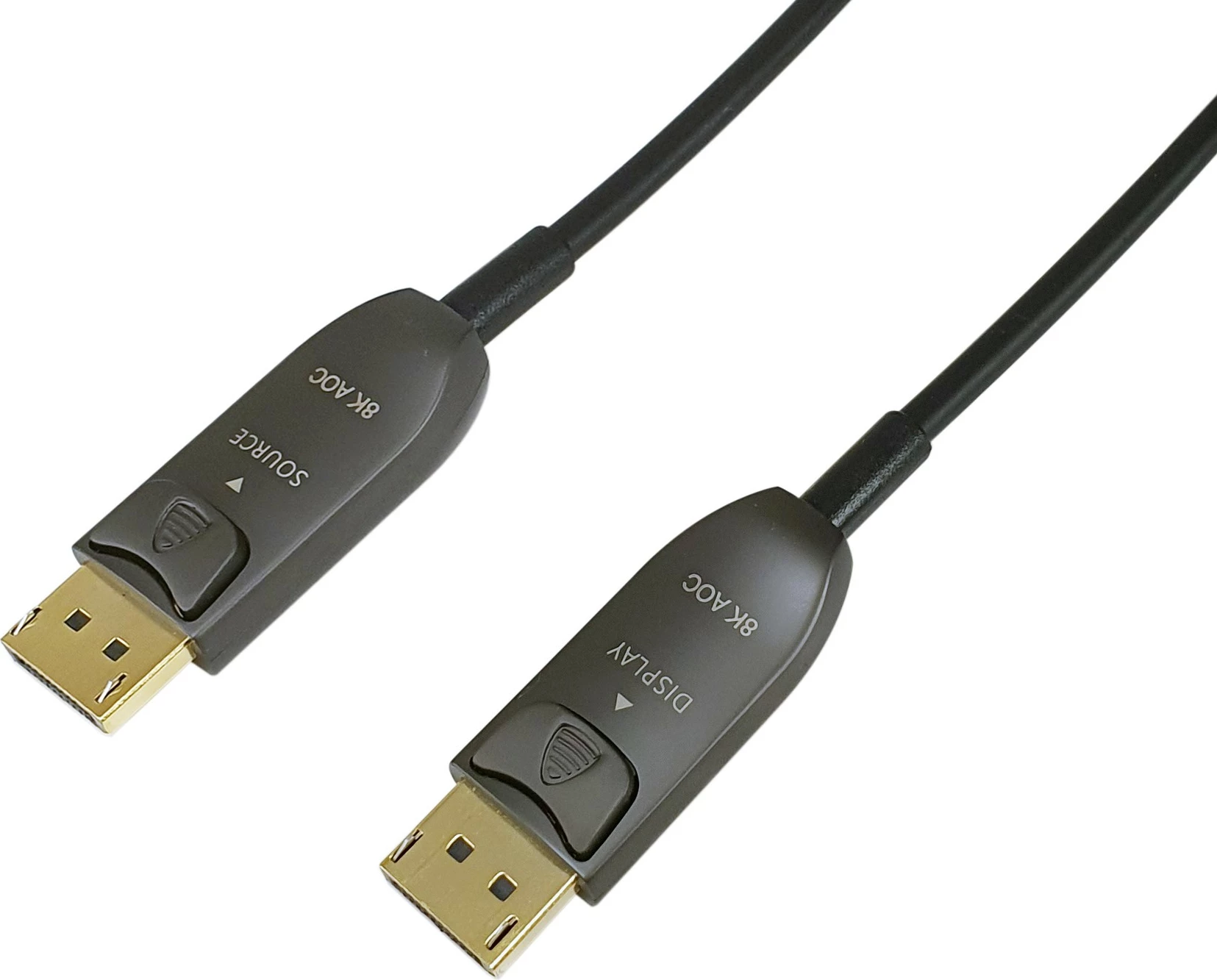 Aktivni optični kabel DisplayPort 1.4 Equip, 15 m, 8K/60Hz, črn