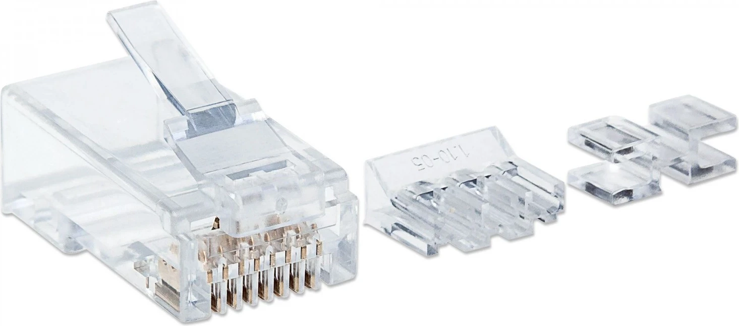 Adapter RJ45 za Cat6a, 80 kosov, prozoren — Intellinet 790666