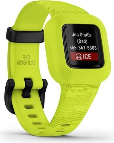 Tracker za otroke Garmin vivofit jr. 3, zapestnica, MIP, vodoodporen, zelen