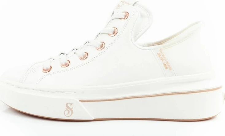 Superge, Skechers Snoop One-OG Leather Slip-Ins, bele