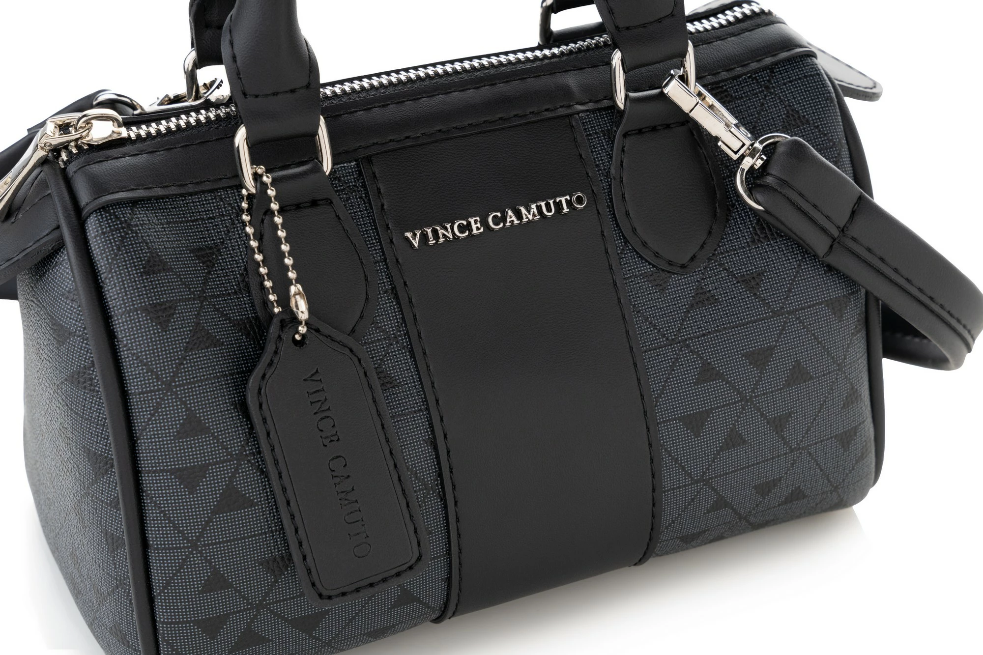 Ročna torbica Rimini, monogram, Vince Camuto, črna