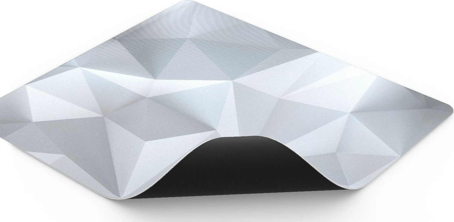 Mauspad Crystal Onyx White L, Endorfy, bel/siv