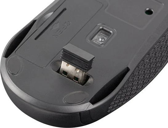 Brezžični optični miš Natec Jay 2, 2,4 GHz, 1600 DPI, črn