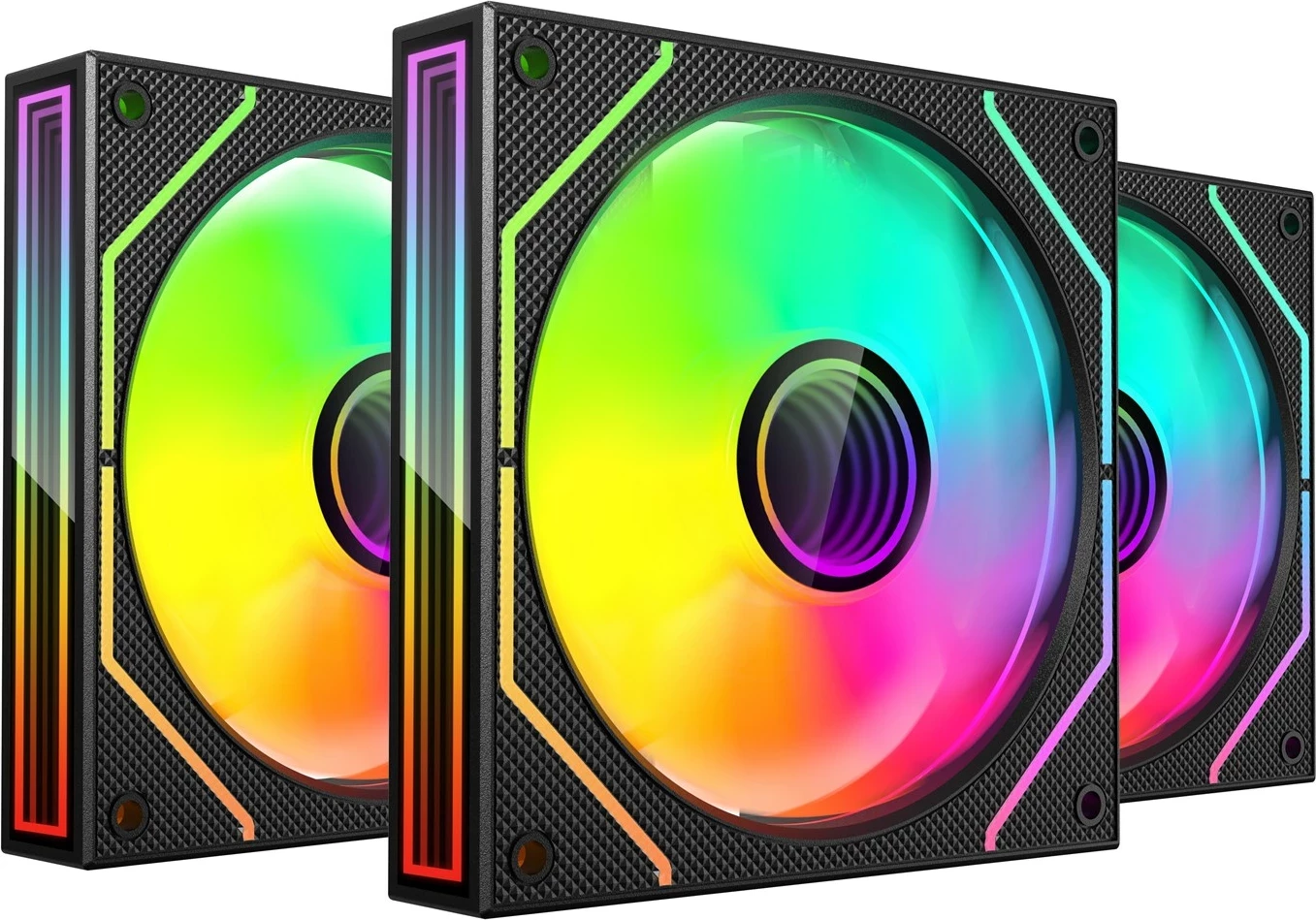 Ventilatorji za ohišje TACENS Mars Gaming MF3DPROKIT, 12 cm, modra LED, komplet 3