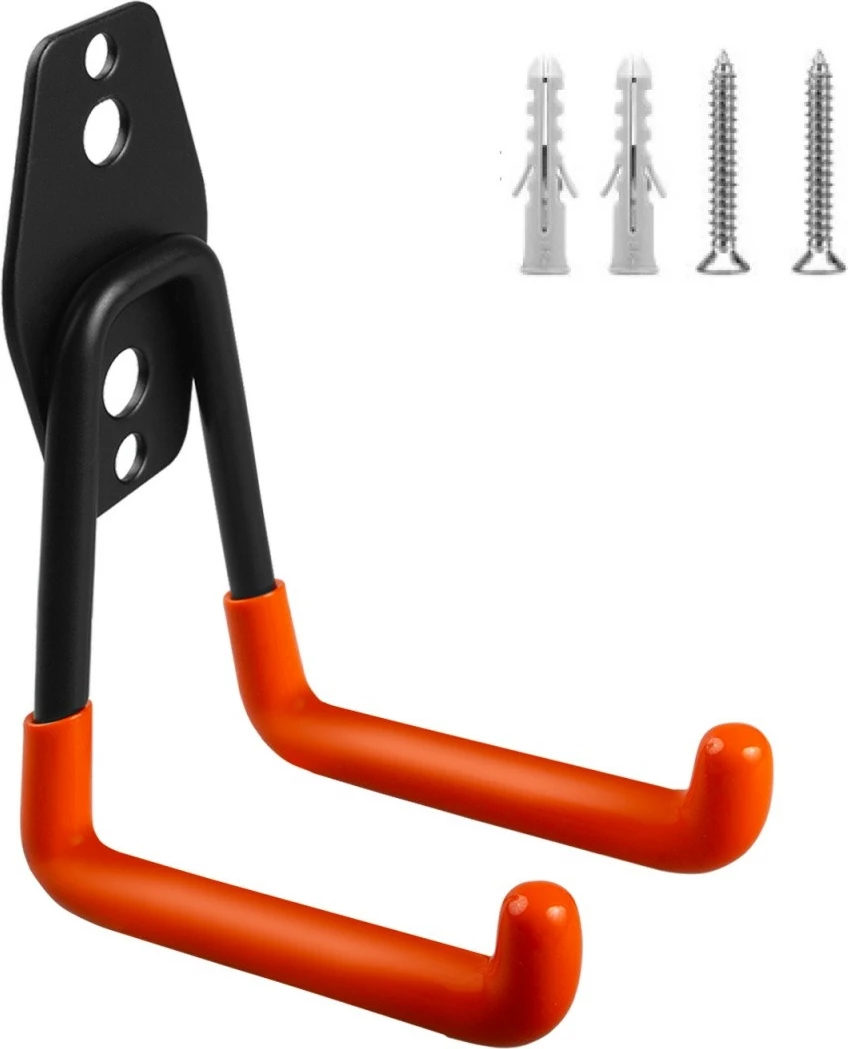 Stenska nosilec za garažo Maclean MC-443, jeklo, 50 kg, črno/oranžen