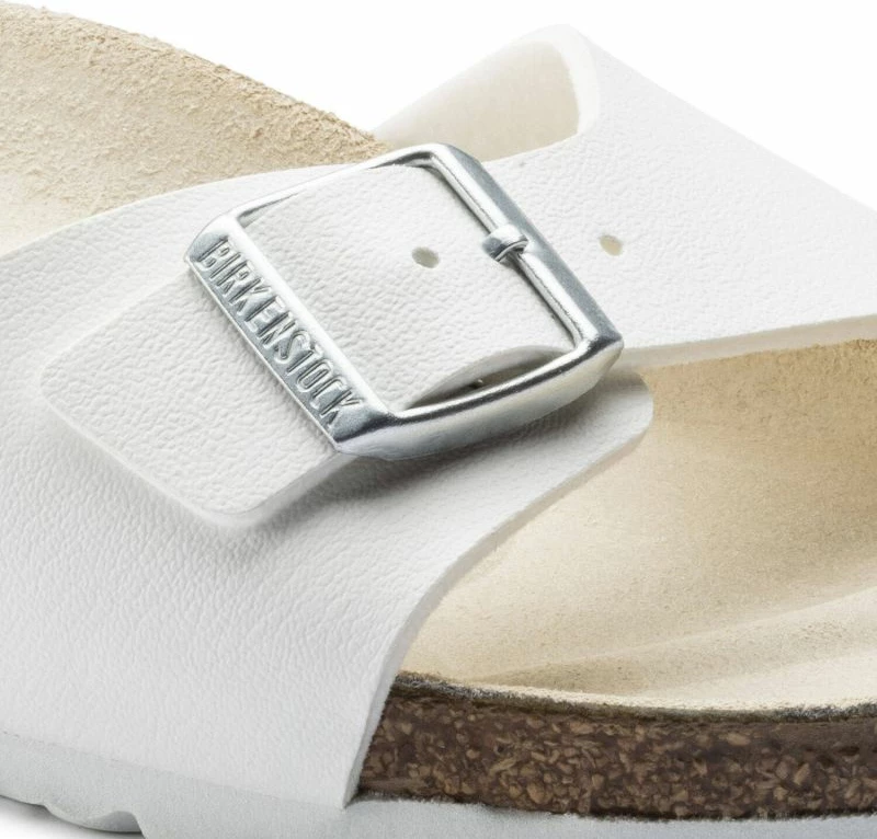 Ženski natikači Birkenstock Madrid Birko-Flor, beli