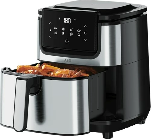 Pečica na vroč zrak 3,5 L AEG AF6-1-4ST, 1500 W, inox, črna