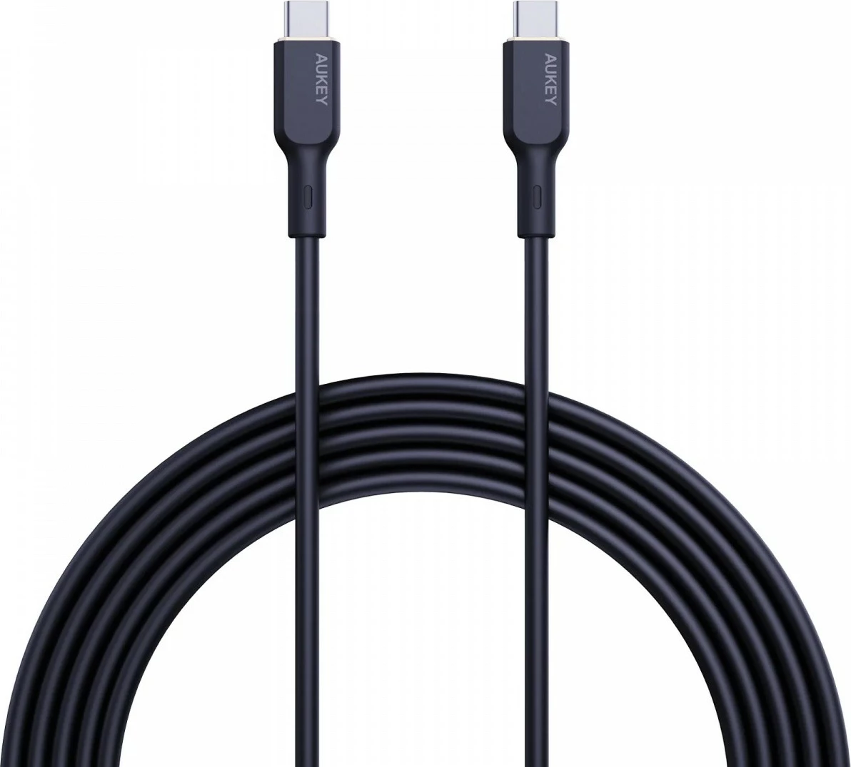 Kabel USB-C na USB-C, 1 m, 240 W, silikon, črn AUKEY CB-SCC241