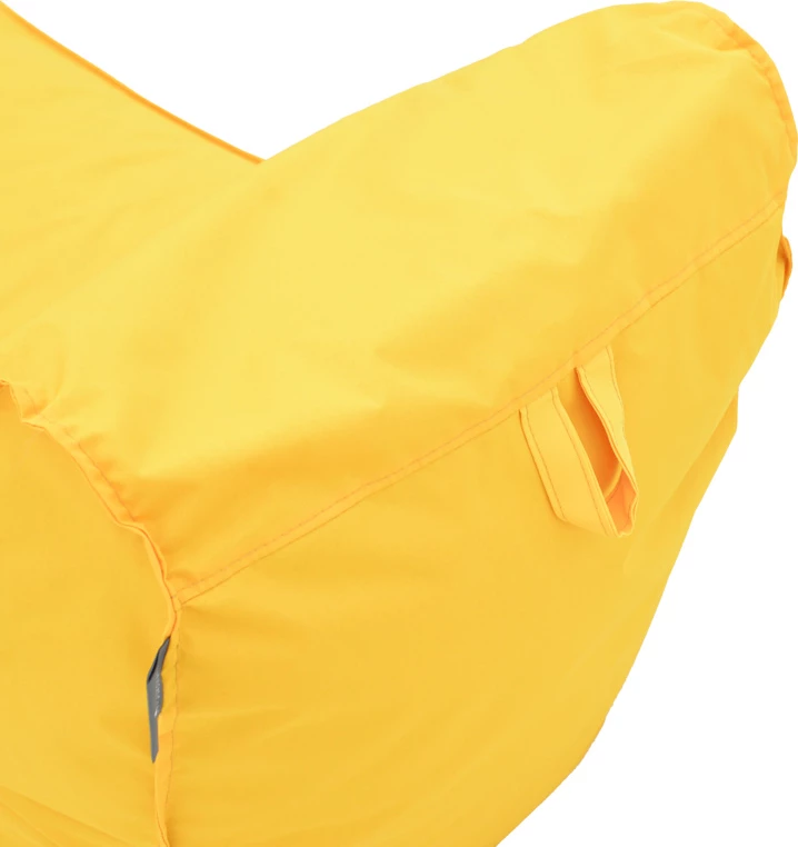 Lounge sedež Lara, rumen, vodoodporen, 60x150x40 cm