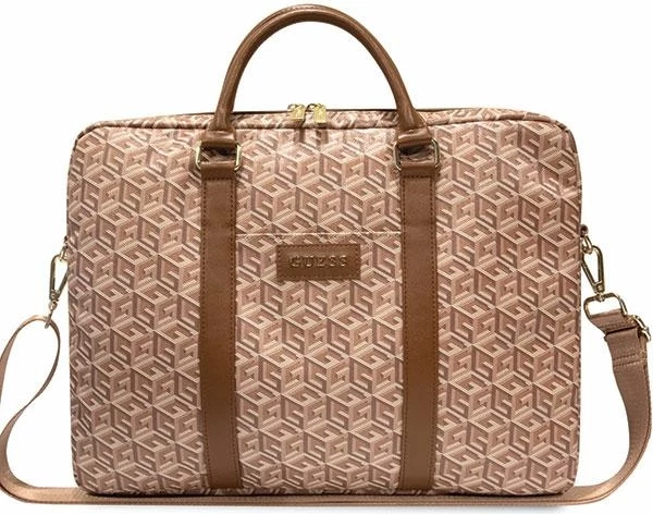 Torba za prenosnik GCube Stripes Guess, 16 in, rjava