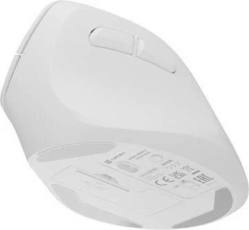 Vertikalni miš Natec Crake 2, Bluetooth, 2400 DPI, bel