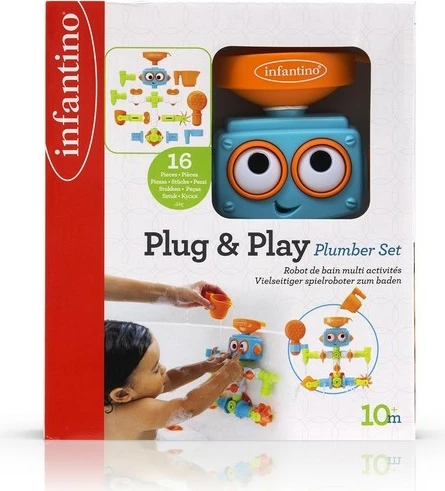 Igrača za kopanje robot z tušem B-kids, večbarvna