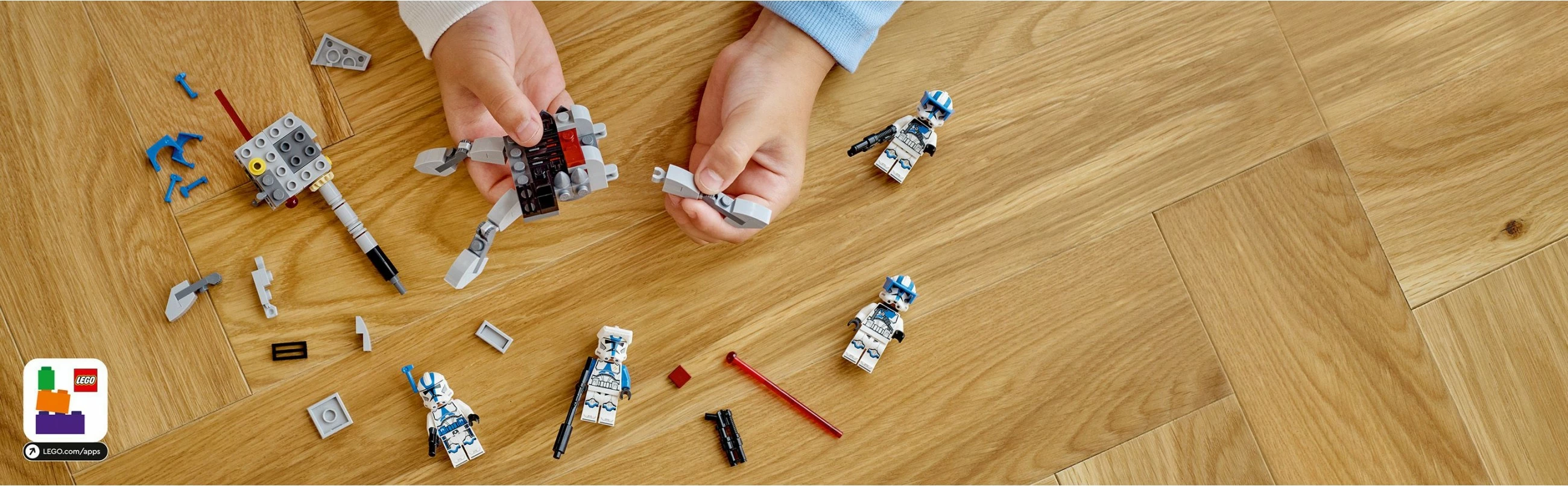 Set za gradnjo 501st Clone Troopers LEGO Star Wars, 119 kosov, večbarven