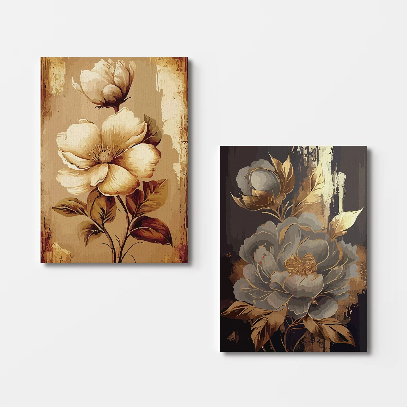 Dekorativna slika na platnu (2 kosa), Wallity 2KNV4343, 50 x 70 cm