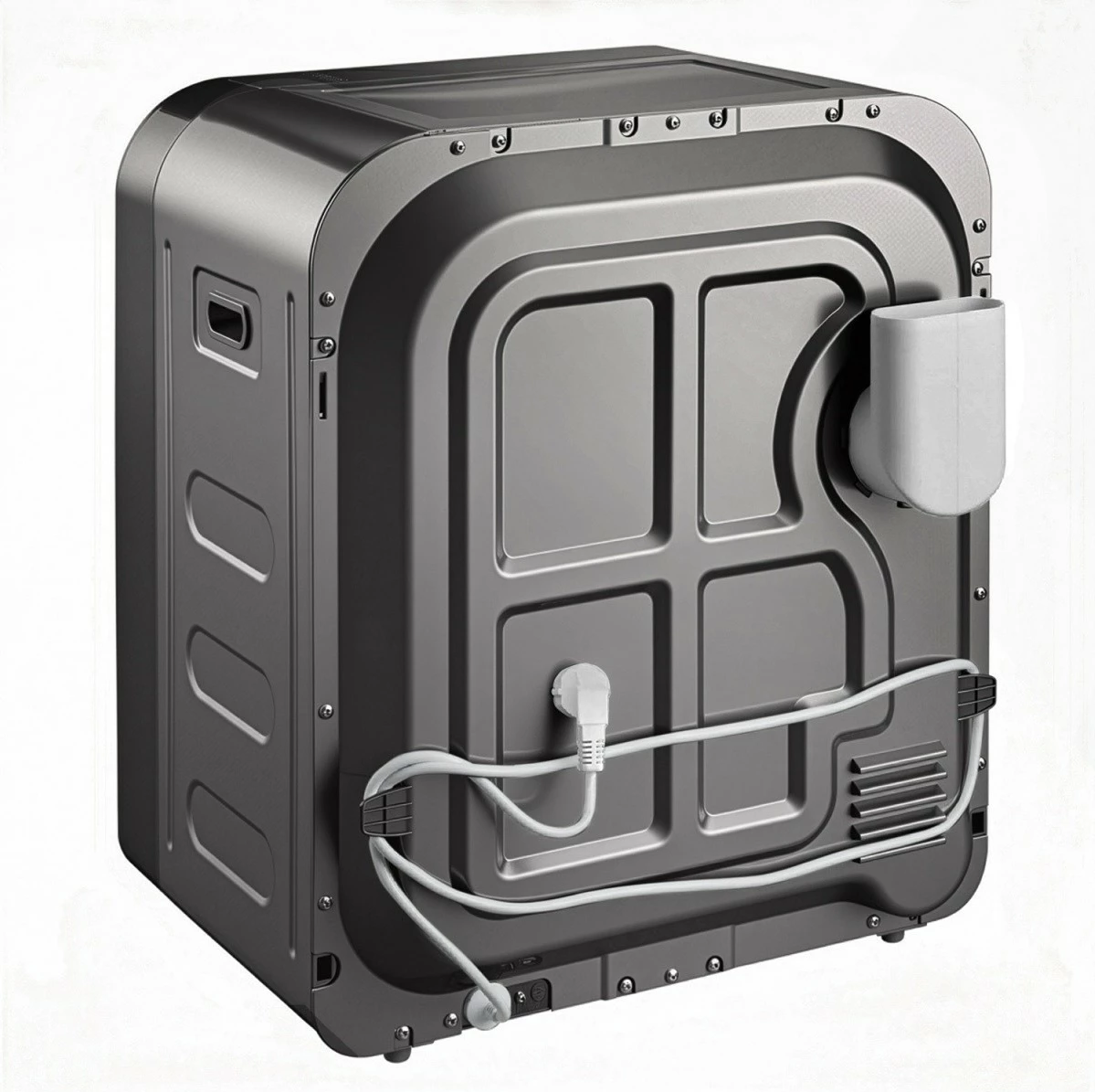 Sušilnik perila z bobnom, GreenBlue GB415, 3 kg, 5 programov, ventilacijska cev 50–160 cm, siv