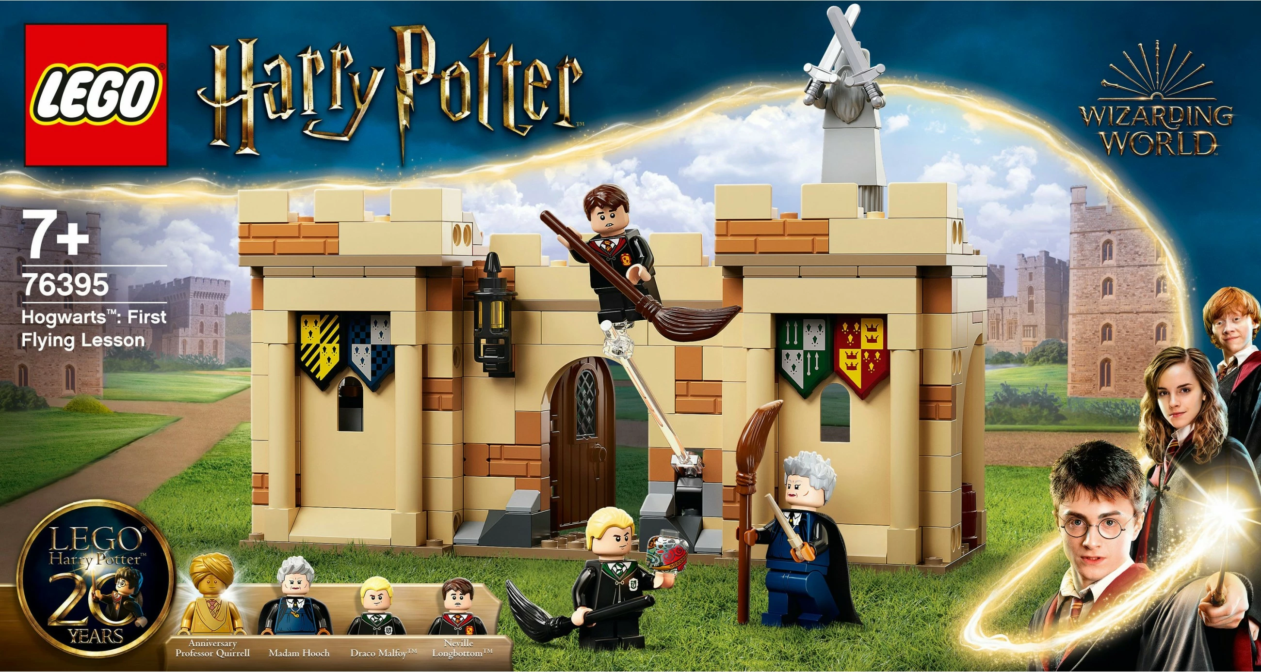 Set za sestavljanje - Prvi letalski pouk, LEGO Harry Potter Hogwarts™, 7+, 264 delov, večbarven