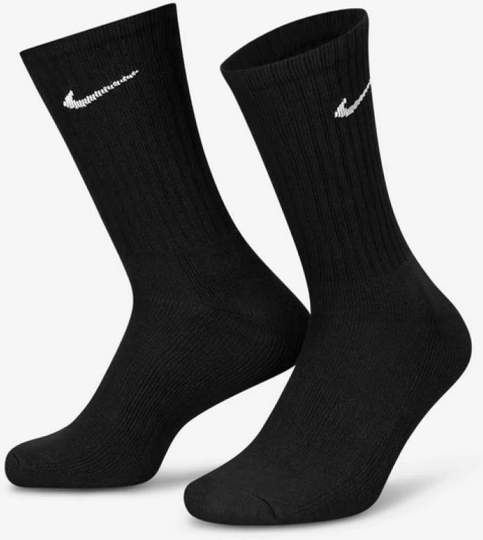Črne nogavice za moške in ženske Nike