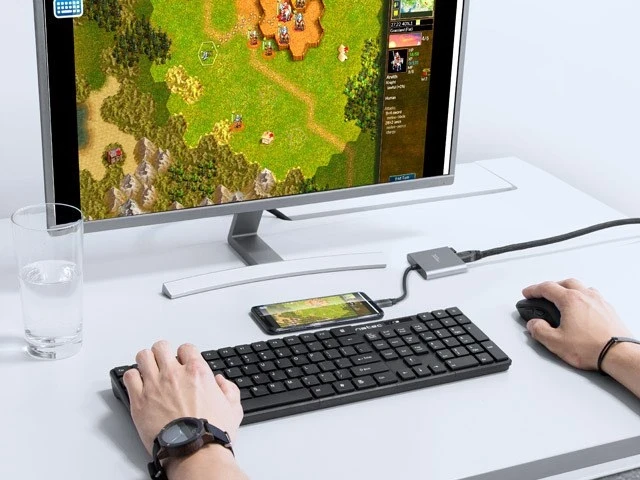 Večvratni adapter USB-C PD, HDMI 4K - Natec