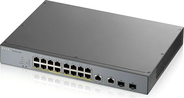 Upravljen L2 switch Zyxel GS1350-18HP-EU0101F, Gigabit Ethernet, siva