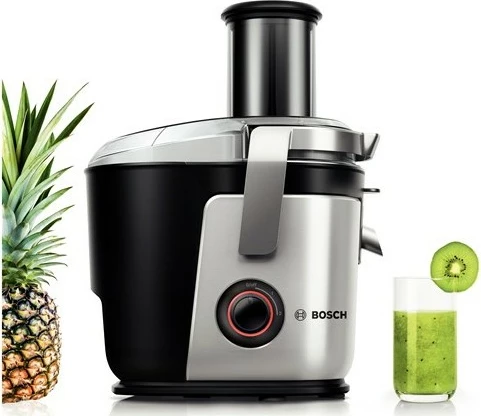 Sokovnik Bosch MES4000, 3 L, 1000 W, črn, siv, nerjaveče jeklo