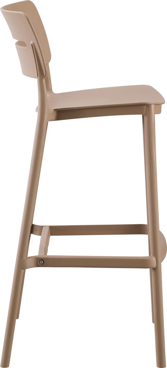 Barski stol iz polipropilena SNOD2 FH6100.04 kapučino 37,2x50x101,5Hcm