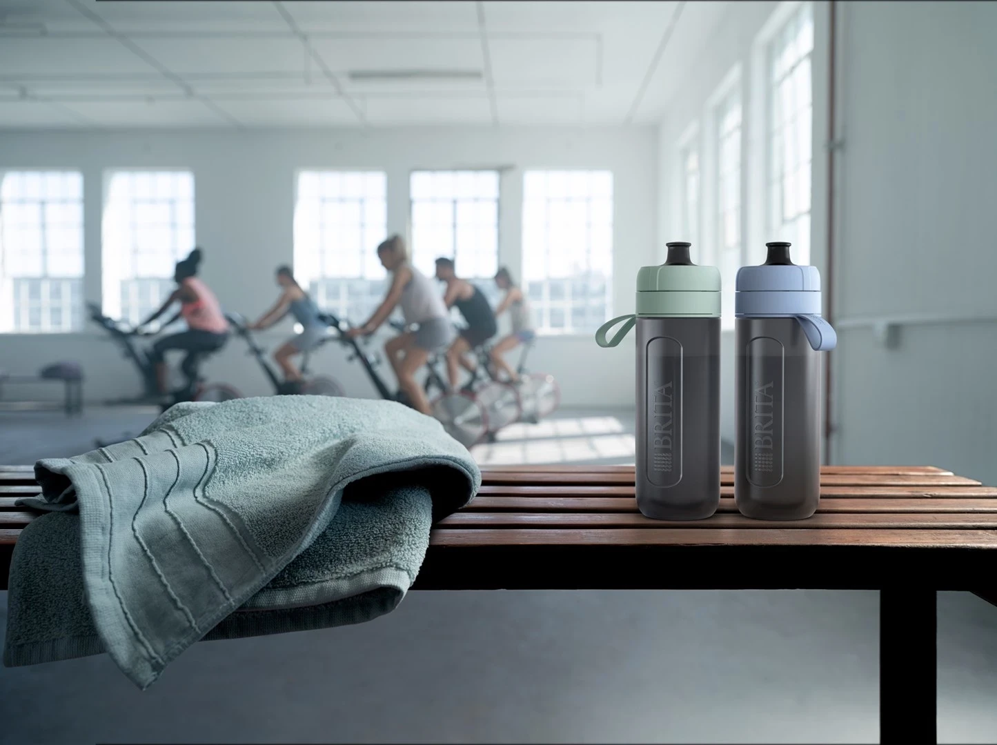 Filtrirna steklenica Active BRITA, zelena, 2 filtrov