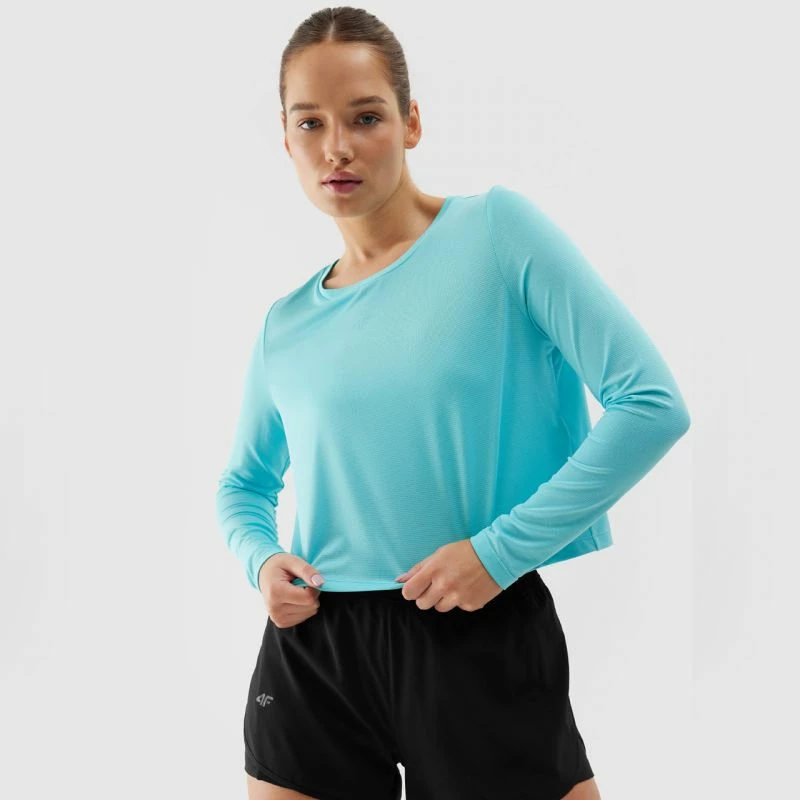 Bluza z dolgimi rokavi za ženske 4F, modra