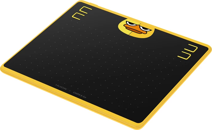 Grafična tablica Huion HS64 SE, 160 x 102 mm, 8192 stopenj pritiska, rumena