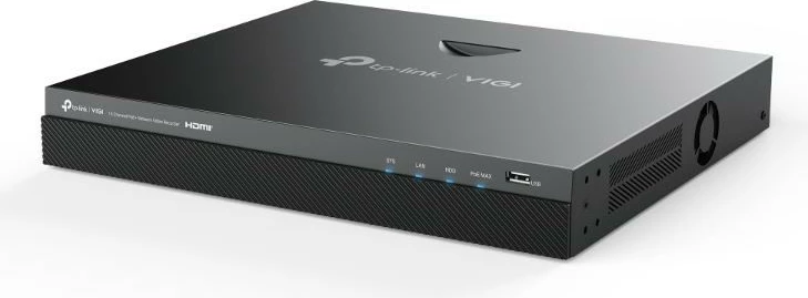 Omrežni video snemalnik TP-LINK VIGI NVR2016H-16MP, 16 kanalov, PoE+, 4K, črn
