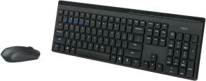 Brezžični set tipkovnice in miške RAPOO 8110M, črn