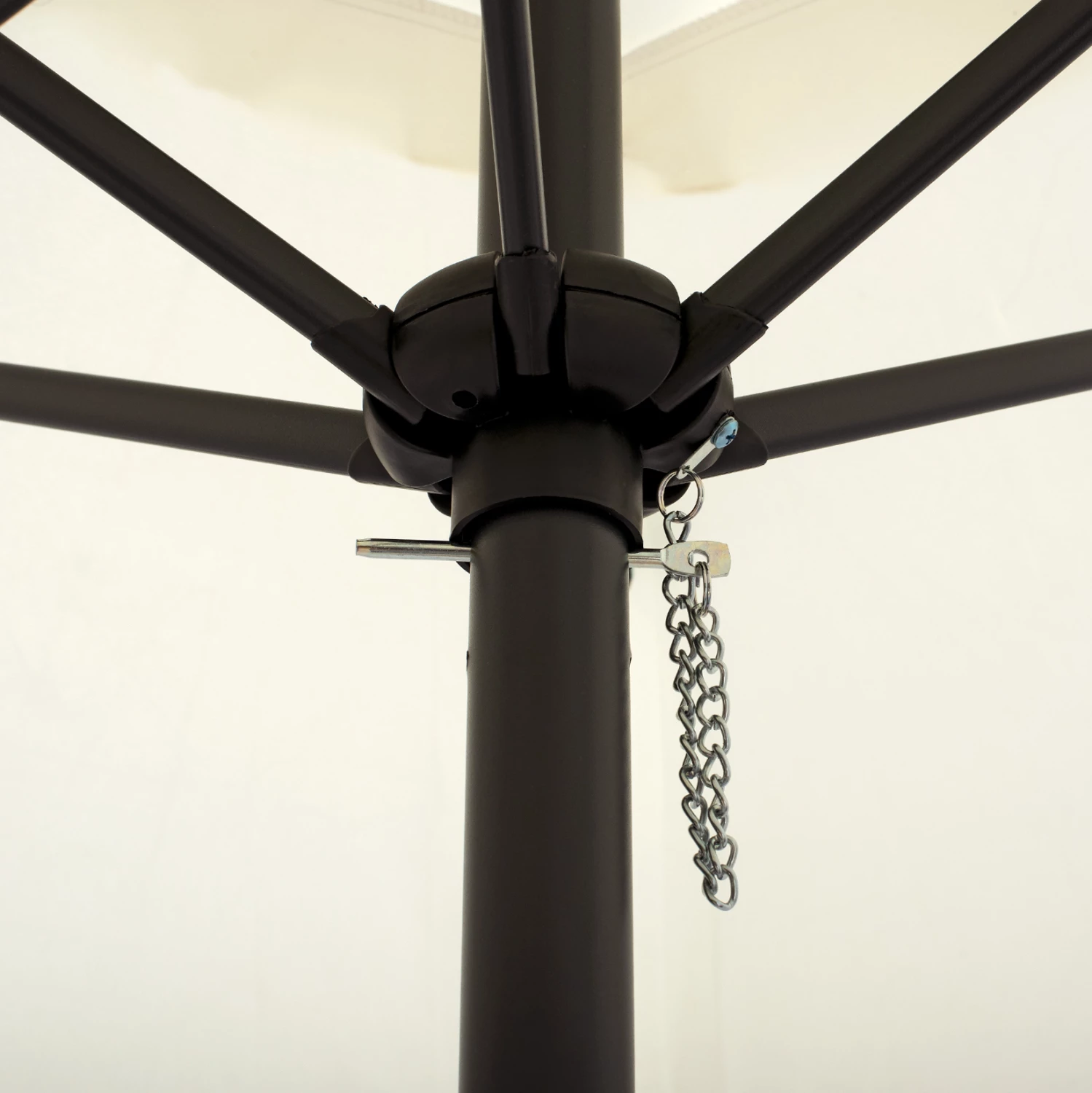 Aluminijasti dežnik FH6030.02 bež siva Φ250x236 cm