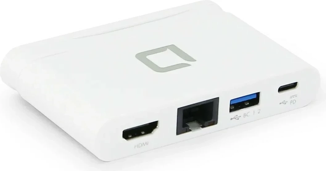 Razširitveni hub USB-C 4-v-1 HDMI Dicota, bel