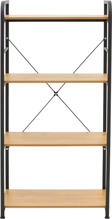 Raft s talnim Depo, črn-leseni MDF, 60x40x120 cm