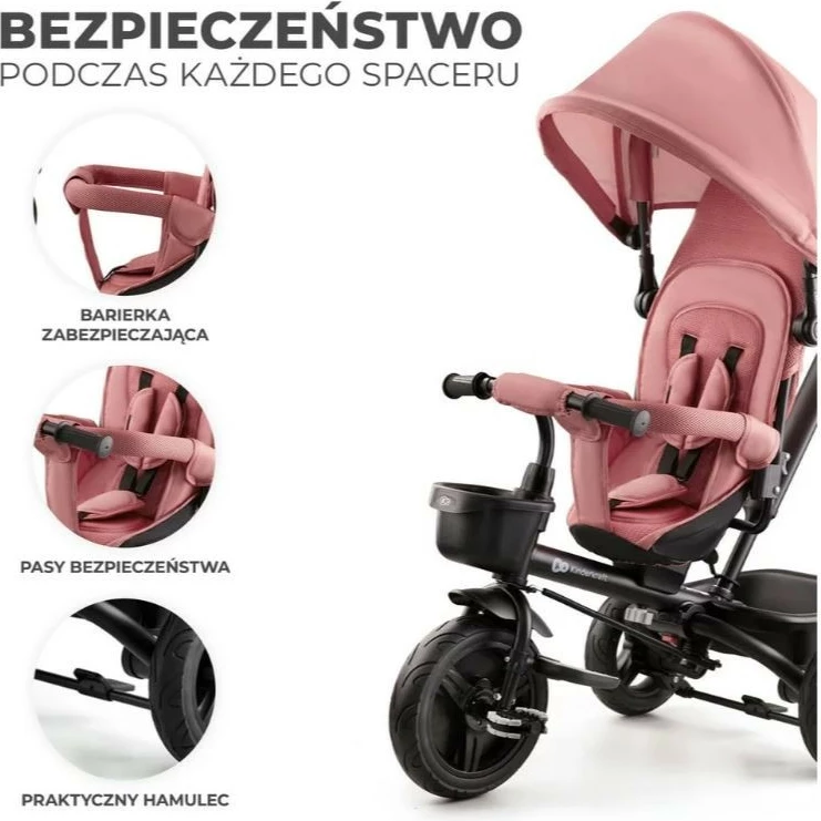 Trojno kolo za deklice Kinderkraft AVEO KRAVEO00PNK0000, roza