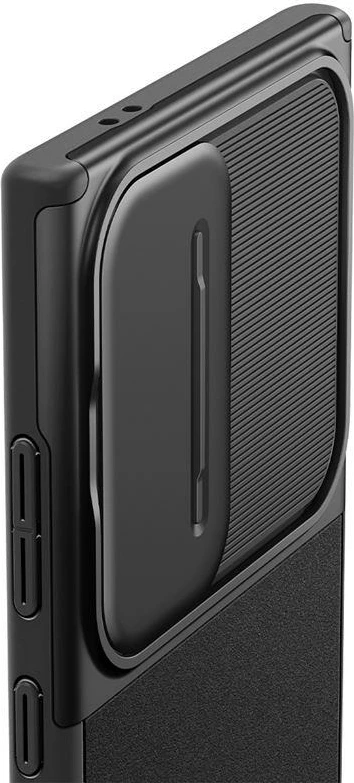 Ovitek za telefon Spigen Optik Armor za Samsung Galaxy S24 Ultra, črn