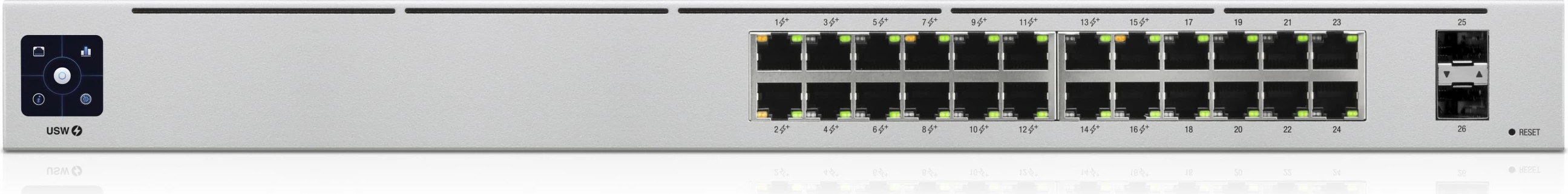 Manageiran switch 24-portni PoE Ubiquiti UniFi, L2/L3, Gigabit Ethernet, srebrn