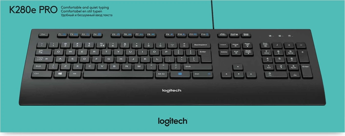 Tastatura za poslovno rabo Logitech K280e, črna