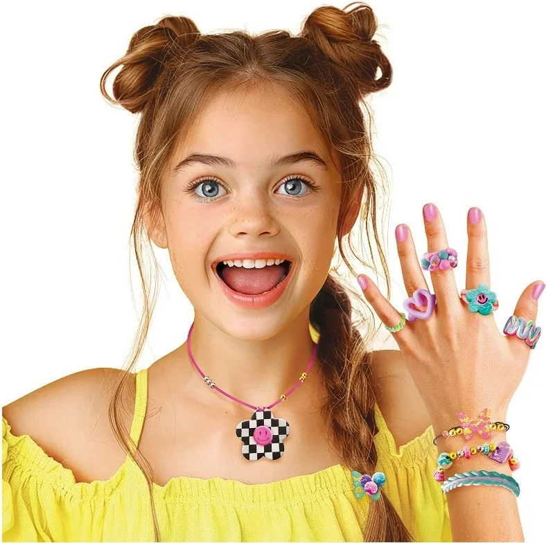 Dodatni ustvarjalni komplet za izdelavo nakita, Epee Project Glam Bizu Workshop EP60470, več kot 10 projektov, več kot 100 okraskov, večbarven