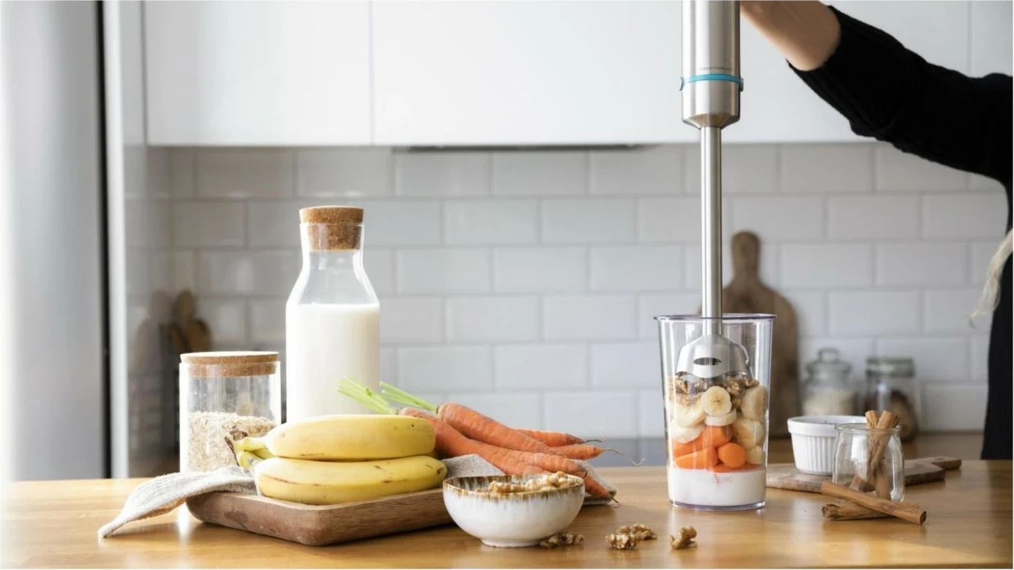 Mešalnik Cecotec Power TitanBlack XL, 1200 W, 4 rezila, inox, črn