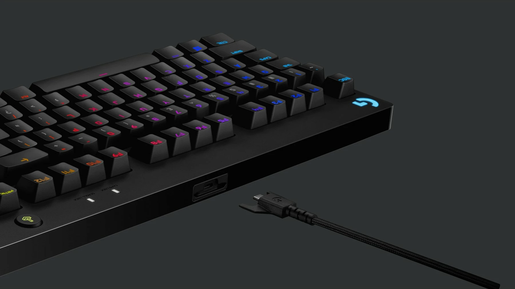 Mehančna tipkovnica Logitech G PRO, Tenkeyless, RGB LED, črna