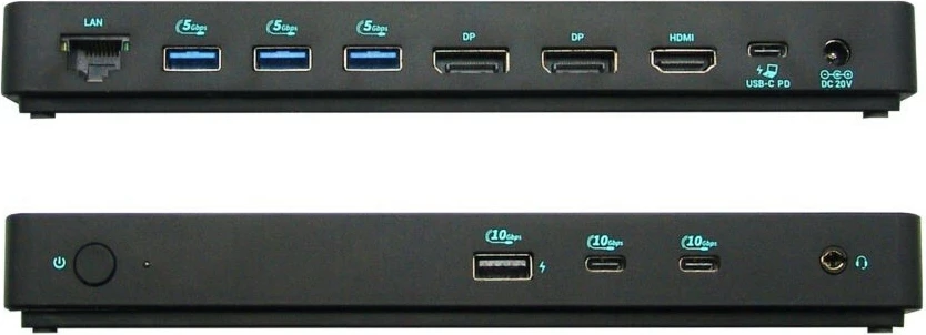 Docking postaja z več zasloni i-tec C31TRIPLEDOCKPDPRO2, Triple Display, Power Delivery 100W, črna