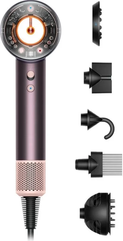 Sušilnik za lase Dyson Supersonic Nural, 1600 W, 5 nastavkov, vijolična/jaspis