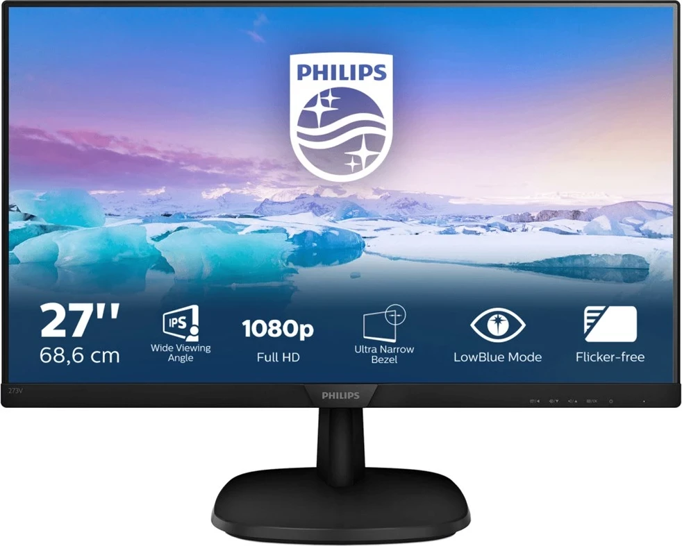 27" Full HD monitor, 75Hz, črn Philips V Line 273V7QJAB/00