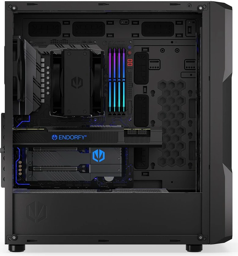 Računalniško ohišje Regnum 400 Air, Endorfy, Midi Tower, kaljeno steklo, črno