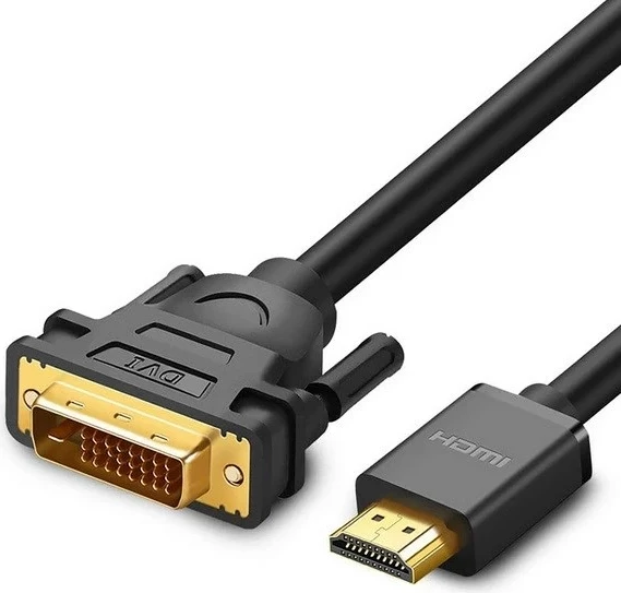 Kab​​el HDMI–DVI 24+1 Ugreen HD106, 1,5 m, črn