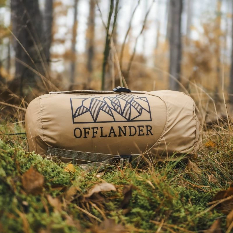 Pončo z ogrevalnim panelom Offlander, rjav