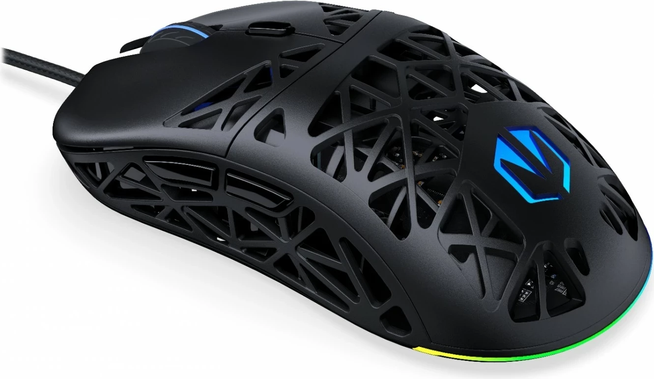 RGB igralni miš Endorfy LIV, 12000 DPI, črna